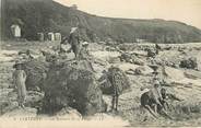 50 Manche CPA FRANCE 50 "Carteret, Les rochers de la plage".