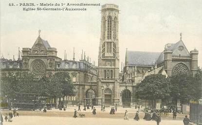 CPA FRANCE 75001 "Paris, mairie et Eglise Saint Germain l'Auxerrois"