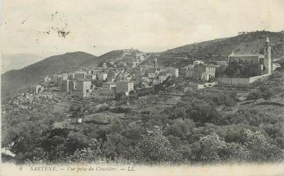 CPA FRANCE CORSE 20 "Sartene, Vue prise du cimetière".