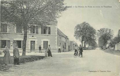 CPA FRANCE 41 "Fossé, Le bureau de Poste et route de Vendôme".
