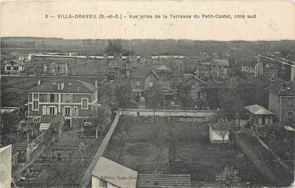 CPA FRANCE 91 "Villa Draveil, Vue prise de la terrasse du Petit Castel".