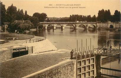 CPA FRANCE 94 "Joinville le Pont, Débouché du canal sur le grand bassin".