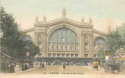 CPA FRANCE 75010 "Paris, La Gare du Nord"
