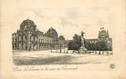 75 Pari CPA FRANCE 75001 "Paris, Le Louvre et la cour du Carrousel"