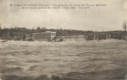 CPA FRANCE 38 "L'Isle Jourdan, Vue générale de l'Usine des Forces Motrices".