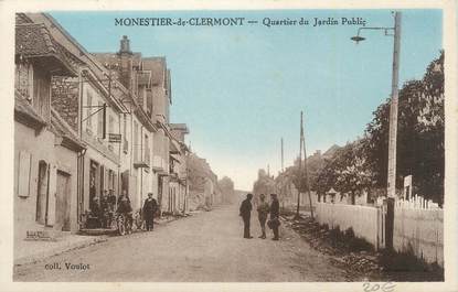 CPA FRANCE 38 "Monestiers de Clermont, Quartier du jardin public".