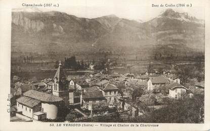 CPA FRANCE 38 "Le Versoud, Village et chaine de Chartreuse".