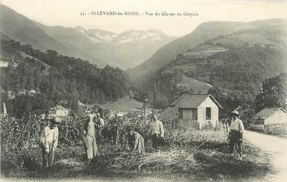 CPA FRANCE 38 "Allevard les Bains, Vue du glacier du Gleyzin".