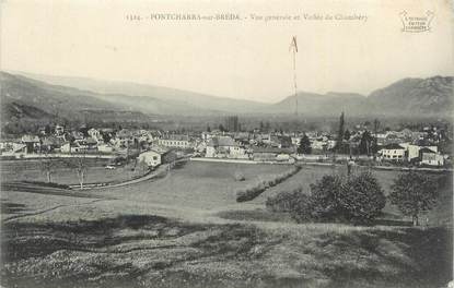 CPA FRANCE 38 "Pontcharra sur Bréda, Vue générale et vallée de Chambéry".