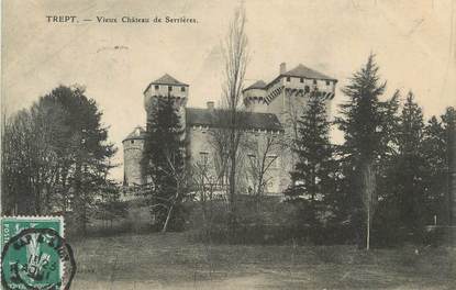 CPA FRANCE 38 "Trept, Vieuxx château de Serrières".