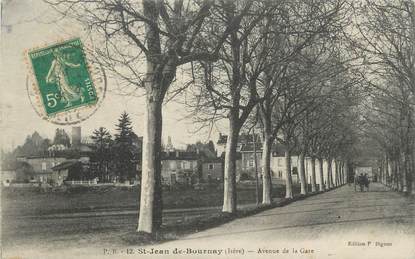 CPA FRANCE 38 "St Jean de Bournay, Avenue de la Gare".