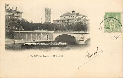 CPA FRANCE 75001 "Paris, le Pont du Châtelet"