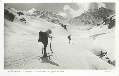 CPSM FRANCE 38 "Allevard, La haute vallée du Veyton en hiver". / SKI