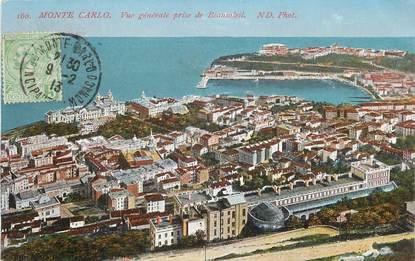 CPA MONACO "Monte Carlo, vue générale prise de Beausoleil"