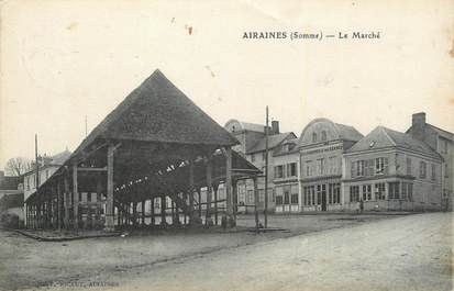 CPA FRANCE 80 " Airaines, Le marché".