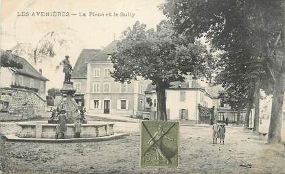 CPA FRANCE 38 "Les Avenières, La Place et le Sully".