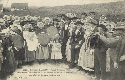 CPA FRANCE 56 "Env. d'Auray, Noces bretonnes"