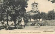 38 Isere CPA FRANCE 38 "Les Avenières, La place, l'église et le monument".