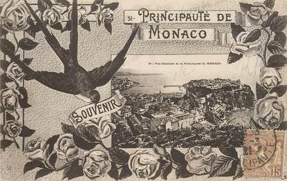 CPA  MONACO "Vue générale de La Principauté"