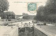 45 Loiret CPA FRANCE 45 "Pont aux Moines, Ecluse et pont du chemin de fer sur le canal".
