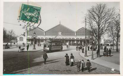 CPA FRANCE 45 "Orléans, La gare ".