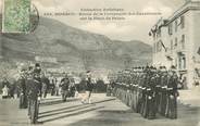 Europe CPA  MONACO "Revue de la Compagnie des Carabiniers sur La Place du Palais"