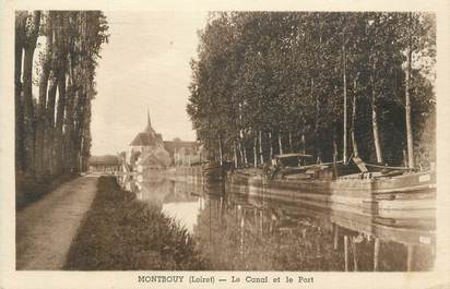 CPA FRANCE 45 "Montbouy, Le canal et le port".