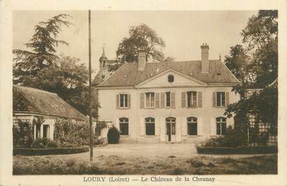CPA FRANCE 45 "Loury, Le château de la Chesnay".
