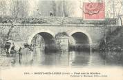 45 Loiret CPA FRANCE 45 "Bonny sur Loire, Pont sur la Rivière".