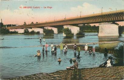 CPA FRANCE 45 "Briare, La plage".