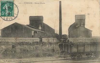 CPA FRANCE 45 "Puiseaux, Usines d'acide'.