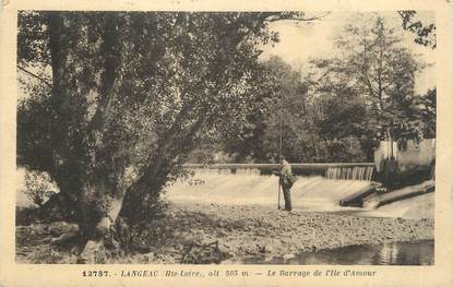 CPA FRANCE 43 "Langeac, Le barrage de l'Ile d'Amour".