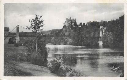 CPSM FRANCE 43 "Environs de St Vincent le Château, Château de Margeaix, pont sur la Loire".
