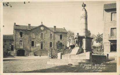 CPSM FRANCE 43 " St Jeures, Place de la Mairie".