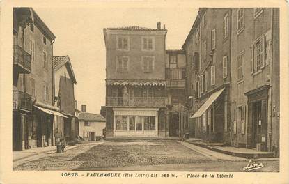 CPA FRANCE 43 "Paulhaguet, Place de la Liberté".