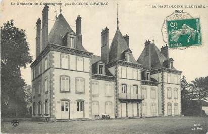 CPA FRANCE 43 "Près de St Georges d'Aurac, Le château de Chassagnon".