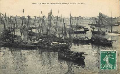 CPA FRANCE 56 "Quiberon, Bateaux de pêche"