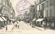 77 Seine Et Marne CPA FRANCE 77 "Fontainebleau, rue Grande" / CACHET MILITAIRE