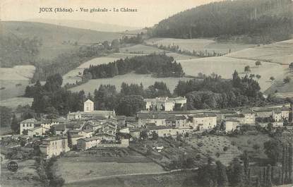 CPA FRANCE 69 "Joux, Vue générale, le château".