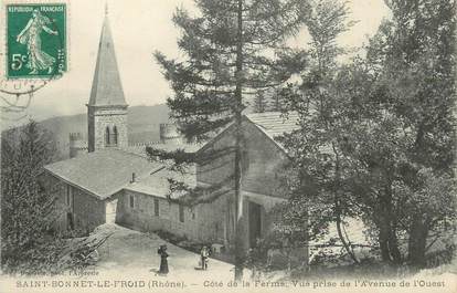 CPA FRANCE 69 "St Bonnet le Froid, Côté de la ferme".