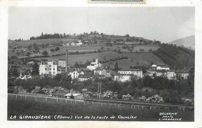 CPSM FRANCE 69 "La Giraudière, Vue de la route de Courzieu".