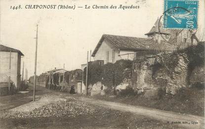 CPA FRANCE 69 "Chaponost, Le chemin des Aqueducs".