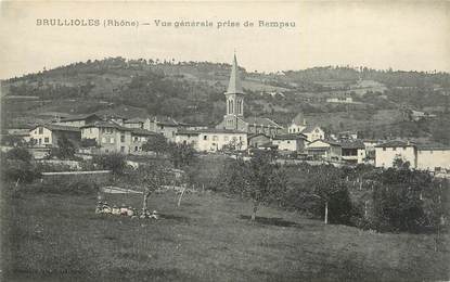 CPA FRANCE 69 " Brullioles, Vue générale prise de Rempau".