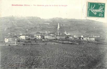 CPA FRANCE 69 " Brullioles, Vue générale prise de la Croix de Rempôt".