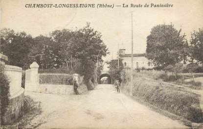 CPA FRANCE 69 " Chambost Longessaigne, La route de la Panissière".