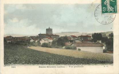 CPA FRANCE 69 "Haute Rivoire, Vue générale ".
