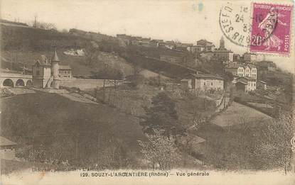 CPA FRANCE 69 "Souzy l'Argentière, Vue générale".