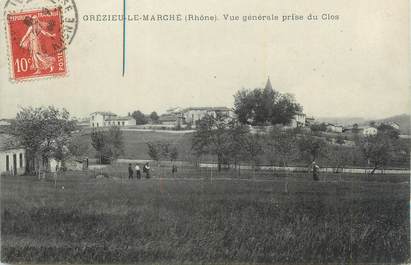 CPA FRANCE 69 "Grézieu le Marché, Vue générale prise du clos".