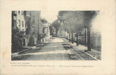 CPA FRANCE 69 "St Symphorien sur Coise, Boulevard Etienne Blanchon".