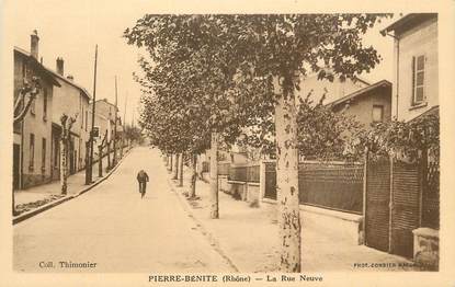CPA FRANCE 69 " Pierre Bénite, la Rue Neuve".